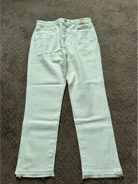 AMO Women’s Chelsea Sea Crop Pant White Size 28 $288